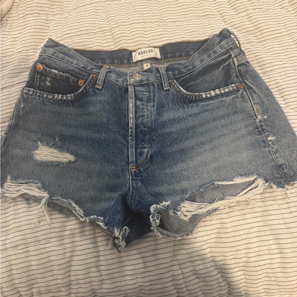 Agolde denim shorts 26